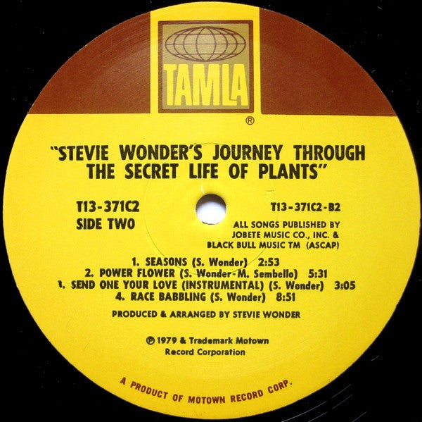 Stevie Wonder - Stevie Wonder's Journey Through The Secret Life Of Plants (2xLP, Album, Tri)