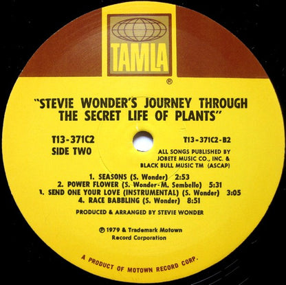 Stevie Wonder - Stevie Wonder's Journey Through The Secret Life Of Plants (2xLP, Album, Tri)