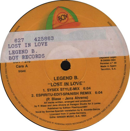 Legend B.* - Lost In Love (12")