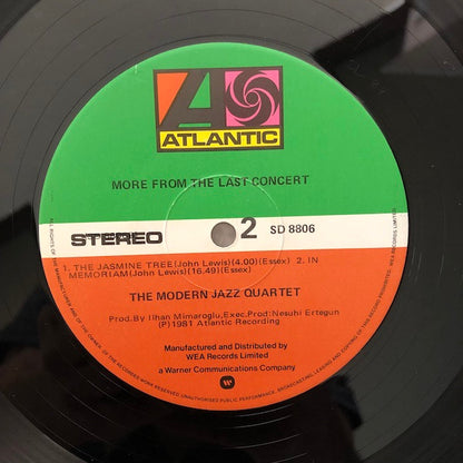 The Modern Jazz Quartet : More From The Last Concert (LP, Album)