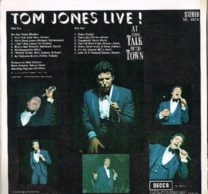 Tom Jones - Tom Jones Live! At The Talk Of The Town (LP, Album)
