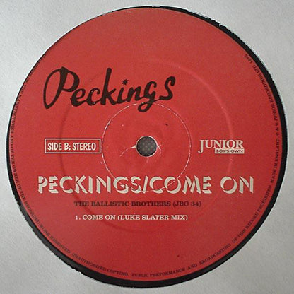 Ballistic Brothers : Peckings / Come On (12")