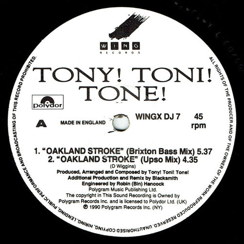 Tony! Toni! Tone!* : Oakland Stroke (12", Promo)