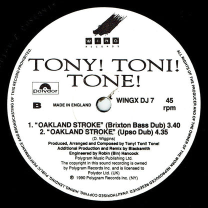 Tony! Toni! Tone!* : Oakland Stroke (12", Promo)
