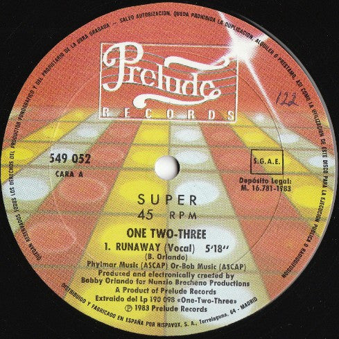 One Two-Three* : Runaway (12", Maxi)