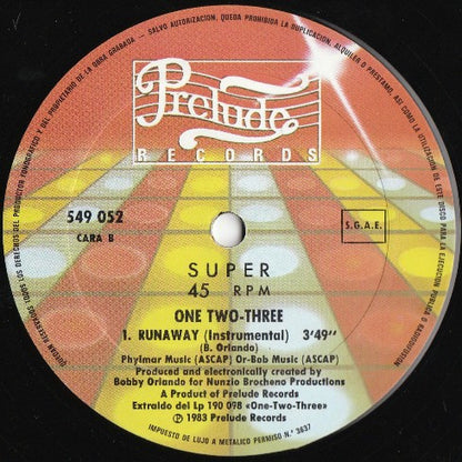 One Two-Three* : Runaway (12", Maxi)