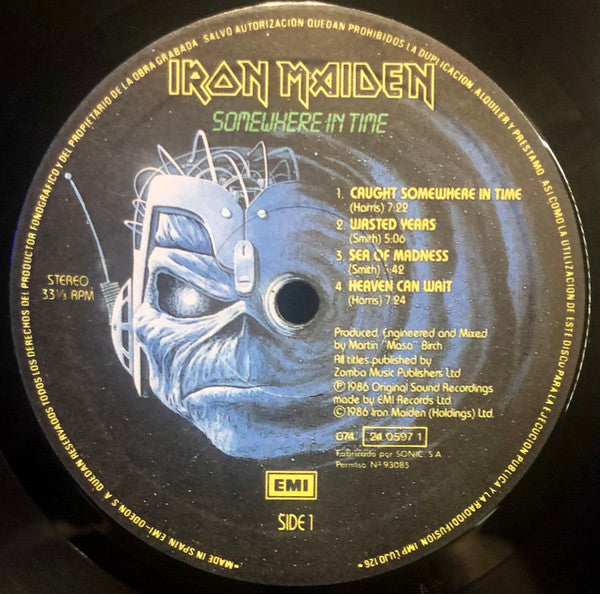 Iron Maiden : Somewhere In Time (LP, Album)