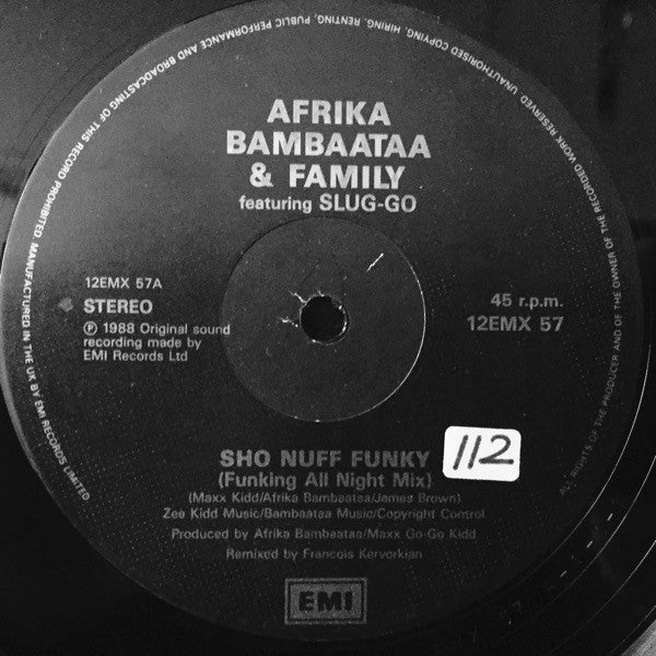 Afrika Bambaataa And Family* - Sho Nuff Funky (Funking All Night Mix) (12")