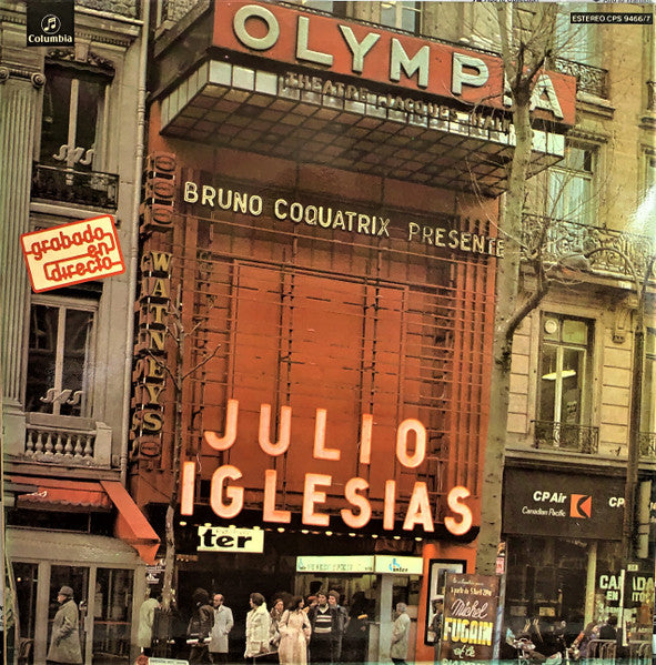 Julio Iglesias : En El Olympia (2xLP, Album, Gat)