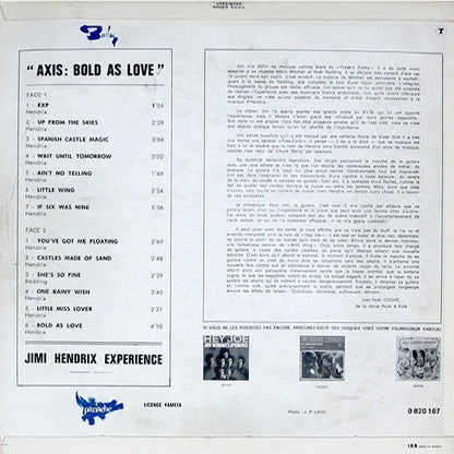 The Jimi Hendrix Experience : Axis: Bold As Love (LP, Album)