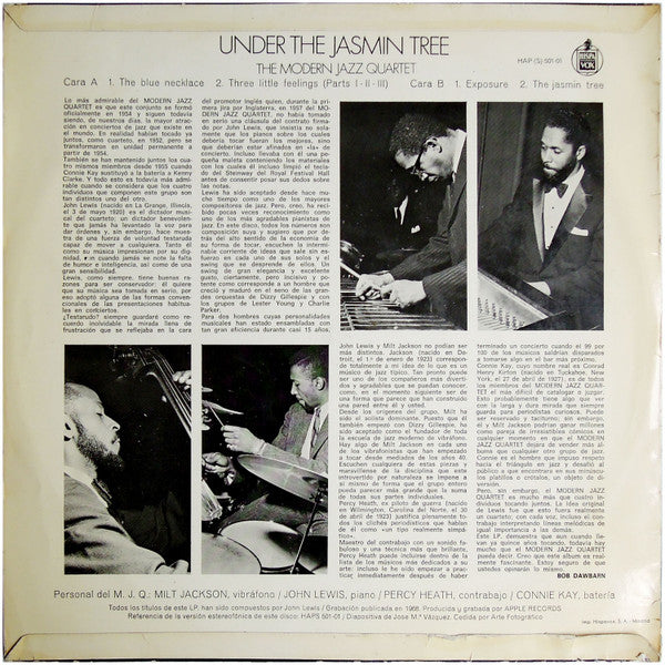 The Modern Jazz Quartet : Under The Jasmin Tree (LP, Album)