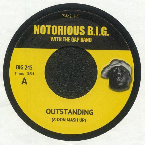 Notorious B.I.G. With The Gap Band / MF Doom - Outstanding (A Don Mash Up) / The Next Supervillain (A Don Mash Up) (7", Single, Unofficial)