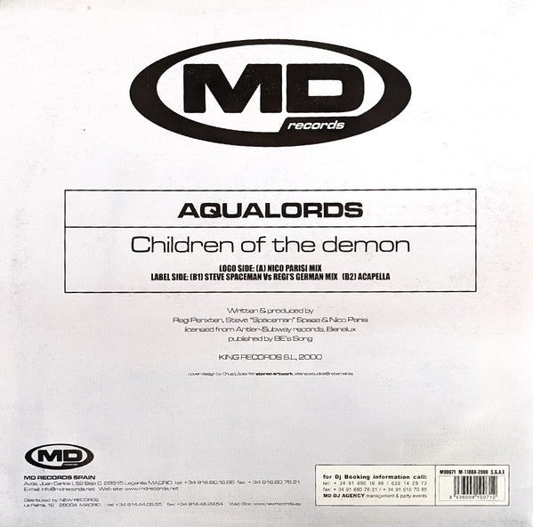 Aqualords - Children Of The Demon (12")