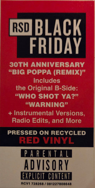Notorious B.I.G. - Big Poppa (Remix) (12", RSD, Red)