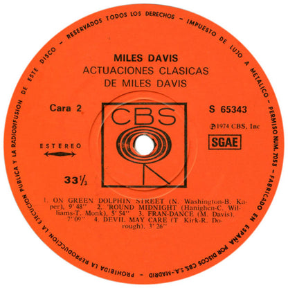 Miles Davis - Basic Miles - The Classic Performances Of Miles Davis (LP, Comp)