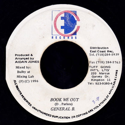 General B.* - Book We Out (7")