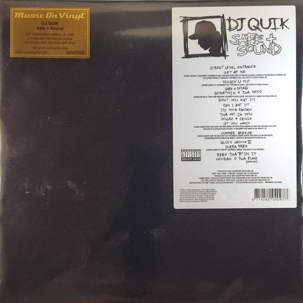 DJ Quik - Safe + Sound (2xLP, Album, 30t)