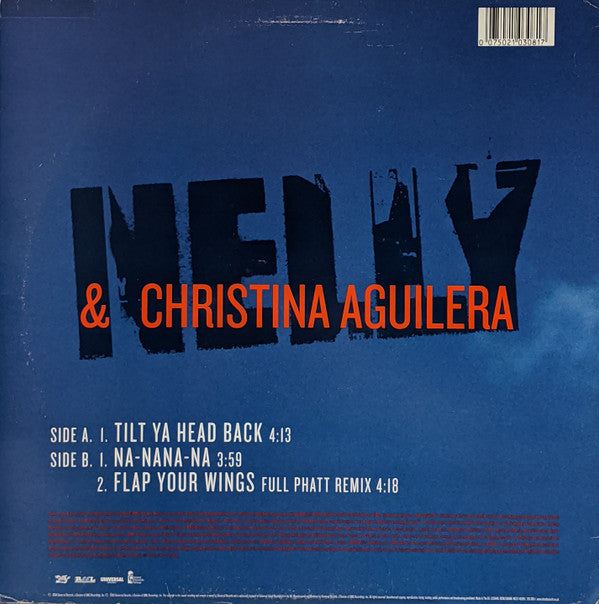 Nelly & Christina Aguilera : Tilt Ya Head Back (12")