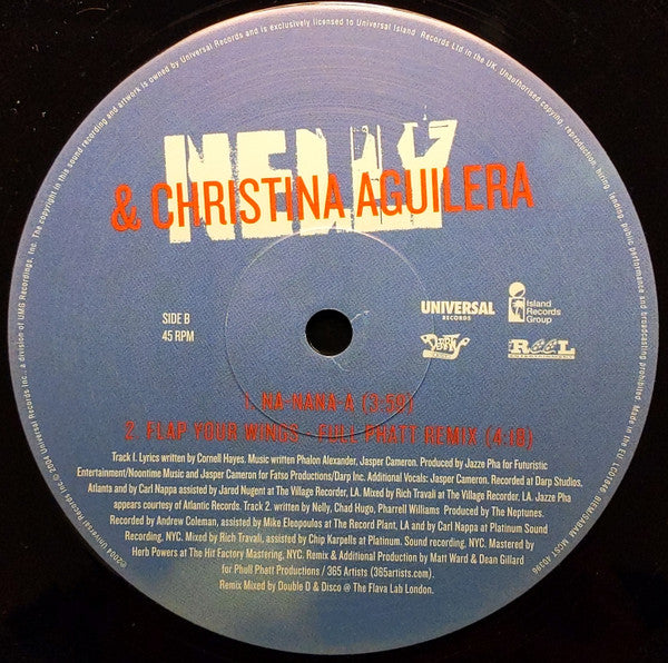 Nelly & Christina Aguilera : Tilt Ya Head Back (12")