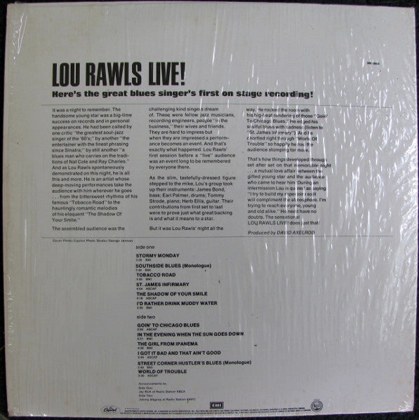 Lou Rawls : Live! (LP, Album, RE)