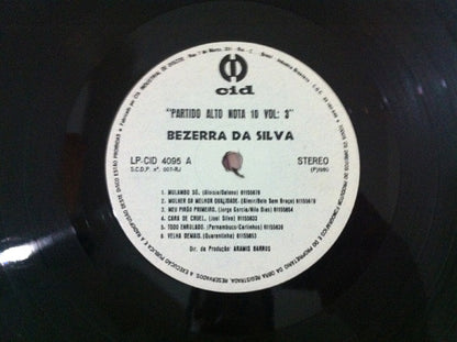 Bezerra Da Silva E Rey Jordão - Partido Alto Nota 10 Vol. 3 (LP, Album)