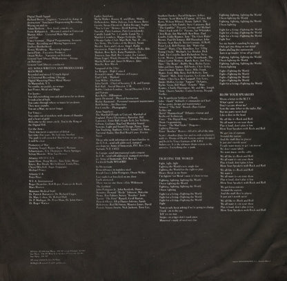 Manowar : Fighting The World (LP, Album)