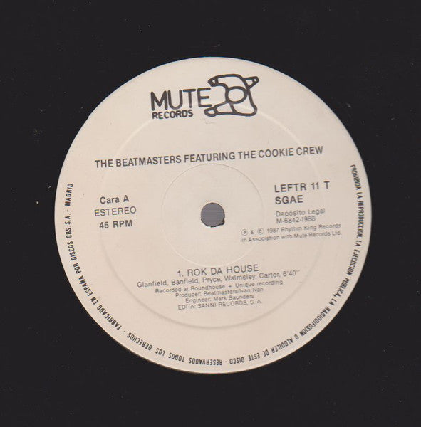 The Beatmasters - Rok Da House (12", Maxi)