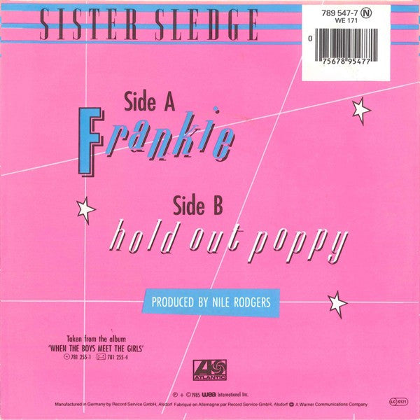 Sister Sledge : Frankie (7", Single)