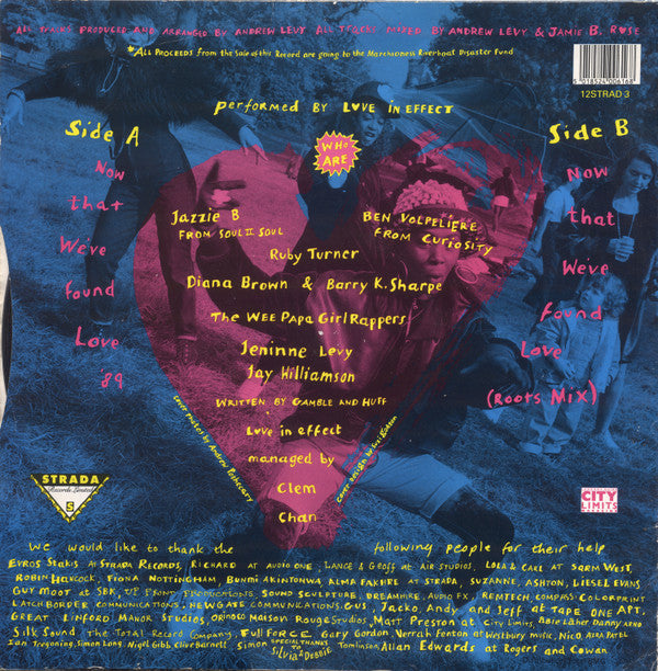 Love In Effect : Now That We've Found Love (12")