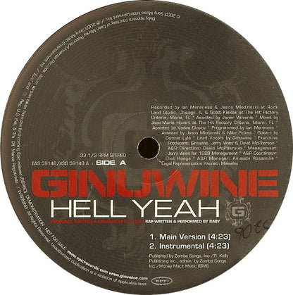 Ginuwine - Hell Yeah (12", Promo)