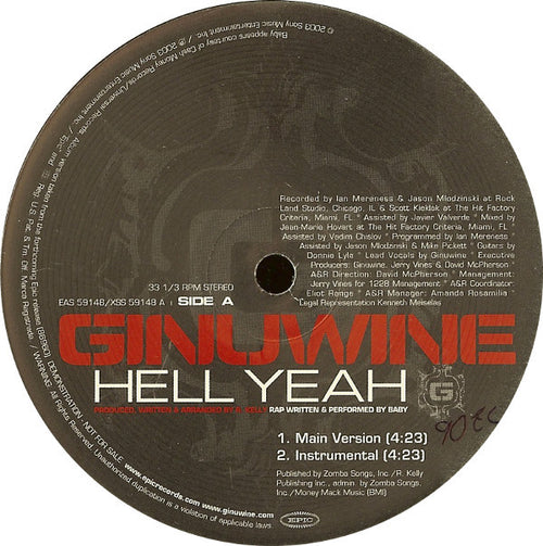 Ginuwine - Hell Yeah (12", Promo)
