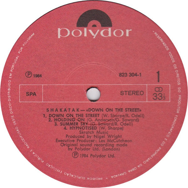 Shakatak : Down On The Street (LP, Album)