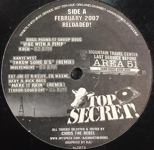 Various - Top Secret! February 2[007] Reloaded! (12", Comp, Unofficial)
