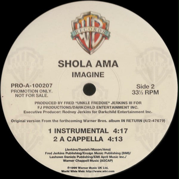 Shola Ama : Imagine (12", Promo)