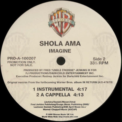 Shola Ama : Imagine (12", Promo)