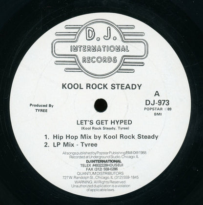 Kool Rock Steady - Let's Get Hyped (12")