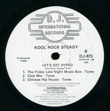 Kool Rock Steady - Let's Get Hyped (12")