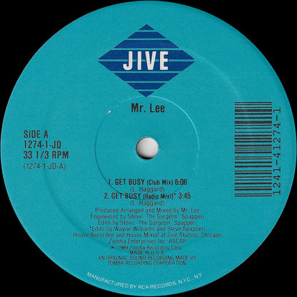 Mr. Lee - Get Busy (12")