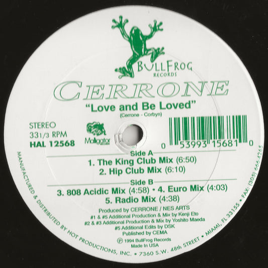 Cerrone : Love And Be Loved (12")