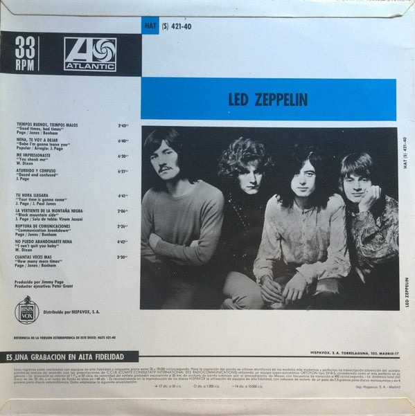 Led Zeppelin : Led Zeppelin (LP, Album)