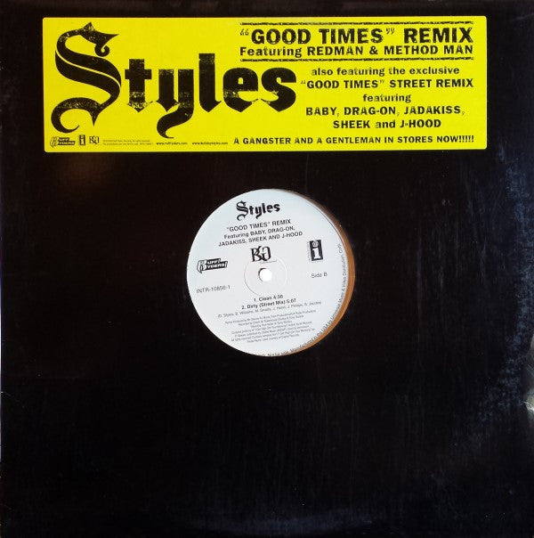 Styles P : Good Times (Remix) (12", Promo)