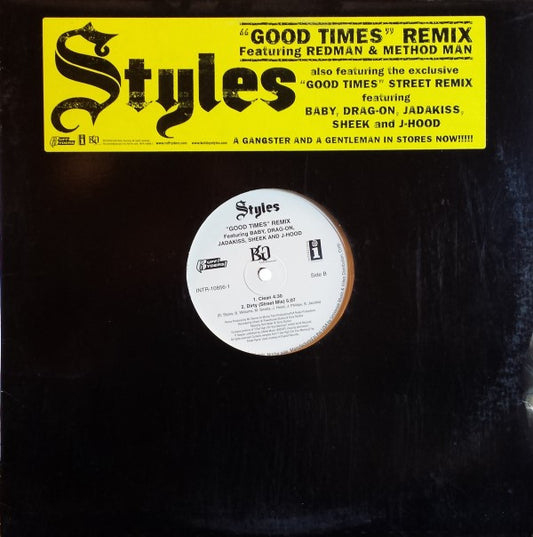 Styles P : Good Times (Remix) (12", Promo)