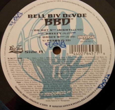 Bell Biv Devoe : BBD (LP, Album)