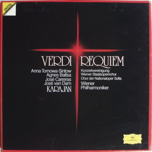 Verdi* - Anna Tomowa-Sintow, Agnes Baltsa, José Carreras, José Van Dam / Konzertvereinigung Wiener Staatsopernchor, Wiener Philharmoniker, Chor Der Nationaloper Sofia*, Herbert von Karajan : Requiem (2xLP + Box)