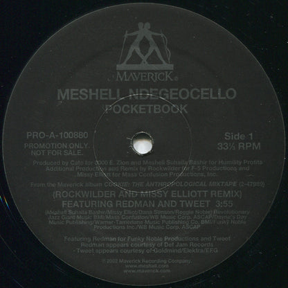 Me'Shell NdegéOcello : Pocketbook (12", Promo)