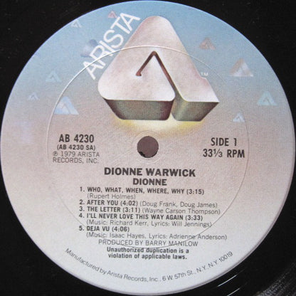 Dionne Warwick - Dionne (LP, Album, Pit)
