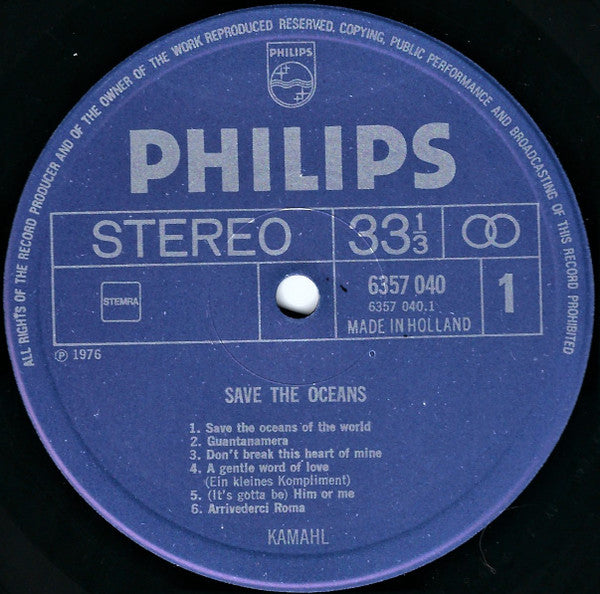 Kamahl : Save The Oceans (LP, Album)