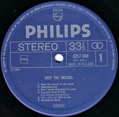 Kamahl : Save The Oceans (LP, Album)