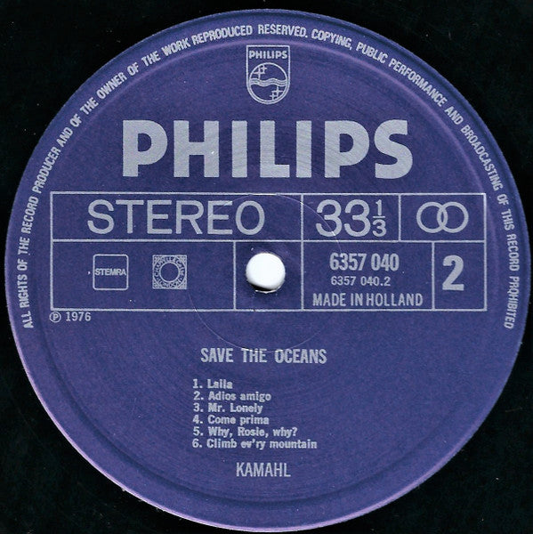 Kamahl : Save The Oceans (LP, Album)