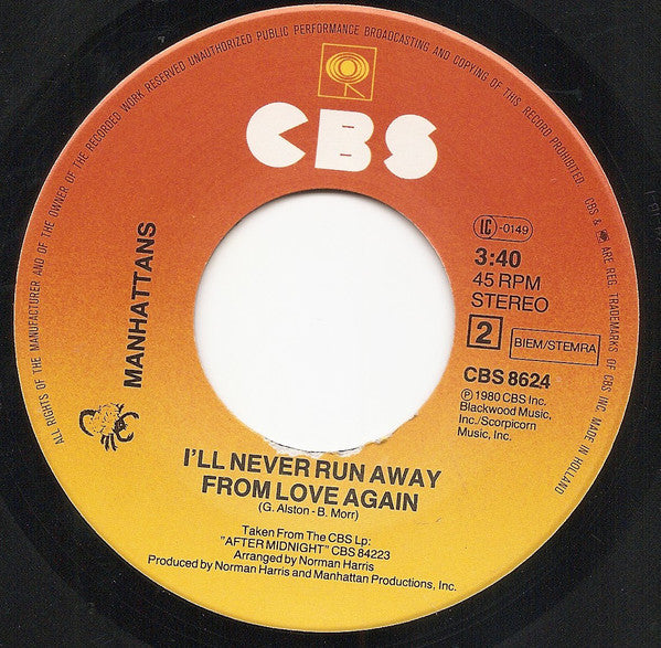 Manhattans : Shining Star (7", Single)